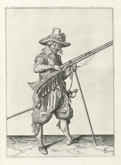 衛兵の銃士、1600年頃 作： Jacob II de Gheyn