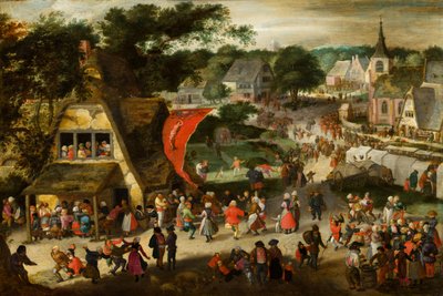 聖セバスチャンズデーのフェア、1598年頃 作： Jacob I Savery