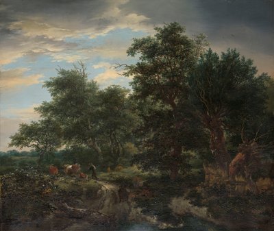 森のシーン 作： Jacob van Ruisdael
