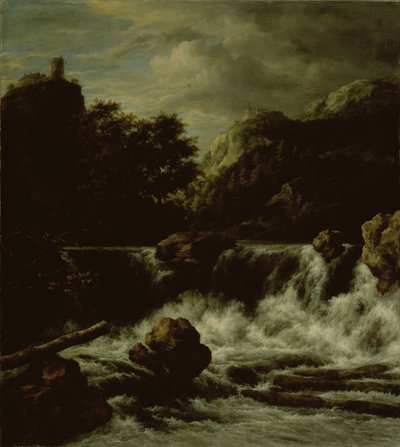 滝のある山岳風景 作： Jacob van Ruisdael