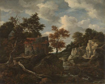 岩場の風景 作： Jacob van Ruisdael
