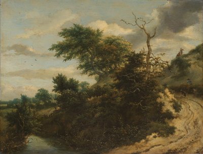 砂丘のサンディ トラック 砂丘の砂の道 作： Jacob van Ruisdael