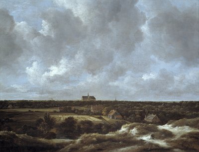 ハーレムとブリーチフィールドの眺め、c.1665-70（キャンバスに油彩） 作： Jacob van Ruisdael
