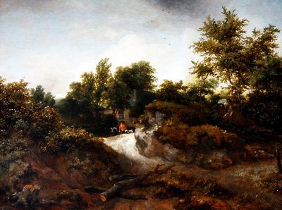 林立する砂丘の風景（油彩・パネル） 作： Jacob van Ruisdael