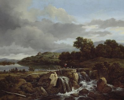 Maisema kaskadilla 作： Jacob van Ruisdael