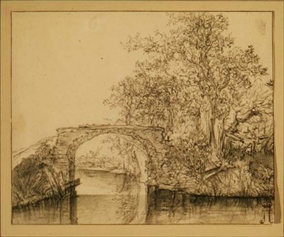 石橋のある風景 作： Jacob van Ruisdael