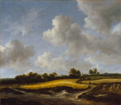 麦畑のある風景、1660年頃 作： Jacob van Ruisdael