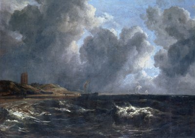 エグモント・アーンジー沖の嵐（キャンバスに油彩） 作： Jacob van Ruisdael