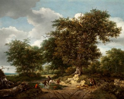 グレートオーク、1652年 作： Jacob van Ruisdael