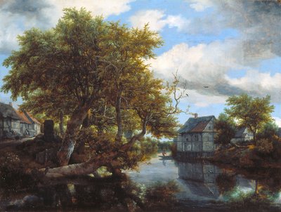 グレートプール（木に油彩） 作： Jacob van Ruisdael