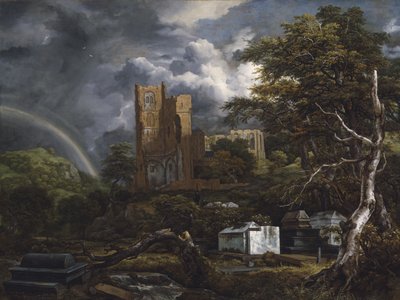 ユダヤ人墓地、1654-55年 作： Jacob van Ruisdael