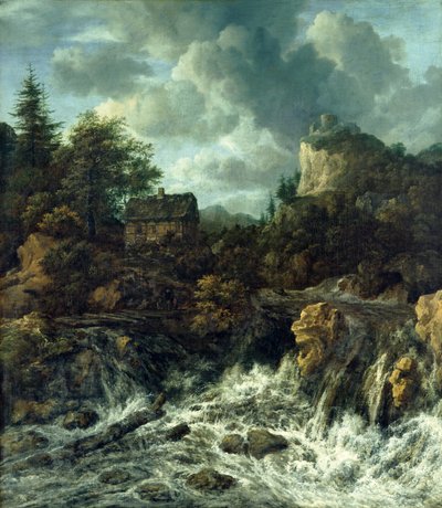 滝、1665-70 作： Jacob van Ruisdael