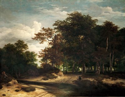 大きなフォレスト（キャンバスに油彩） 作： Jacob Isaaksz. or Isaacksz. van Ruisdael