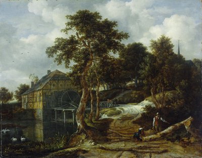 水車のある風景 作： Jacob Isaakszoon van Ruysdael