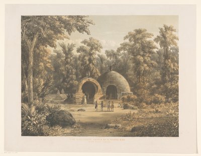 ビマの墓の図 スンバウワ島のビマ入植地にある古代の王家の墓 (オブジェクトのタイトル) 作： Jacob Jan van der Maaten