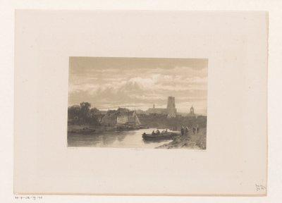 港と堤防の眺め 作： Jacob Jan van der Maaten