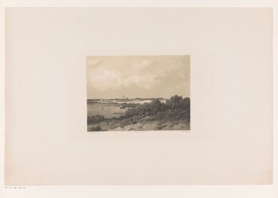 地平線上に村のある風景 作： Jacob Jan van der Maaten