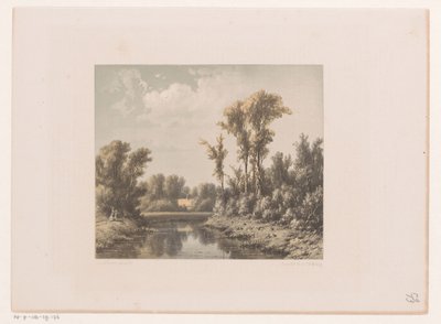 川のある風景 作： Jacob Jan van der Maaten