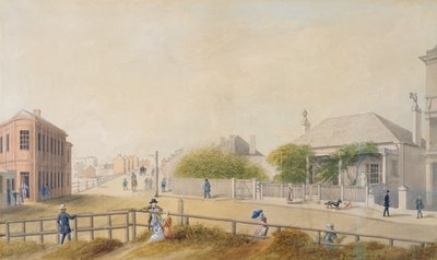 オックスフォードストリート、シドニー、1847 作： Jacob Janssen