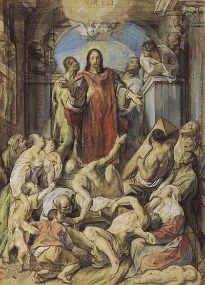 奇跡を起こすキリスト 作： Jacob Jordaens