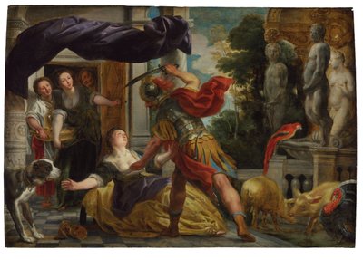 シルケとオデュッセウス 作： Jacob Jordaens