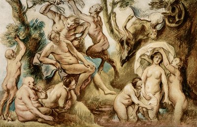ダイアナ入浴 作： Jacob Jordaens