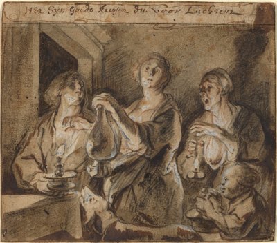 「道を照らすのは良いろうそくです」 作： Jacob Jordaens