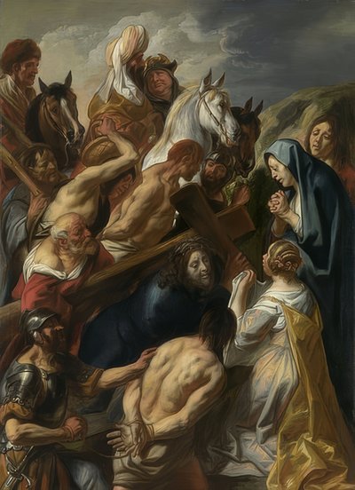 十字架を運ぶ。 1657 作： Jacob Jordaens