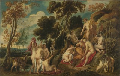 ミューズによって虐待されたマルシャス、1630-1640 作： Jacob Jordaens