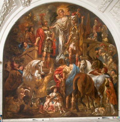 ローマ人とバタヴィ人の間の平和 作： Jacob Jordaens