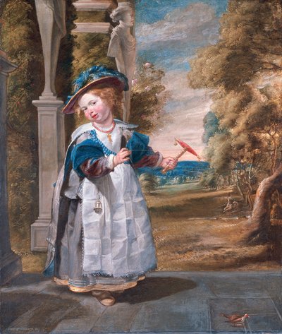 アンナ・カタリーナ・ヨルダーンス（1629-1676）の肖像 作： ジェイコブ・ヨルダーンス