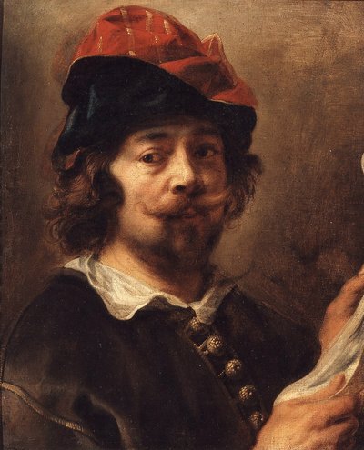 自画像、c。 1640年。 作： Jacob Jordaens