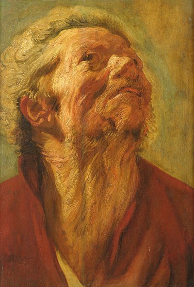ヘッドまたは使徒のヘッドの研究、c.1620 作： Jacob Jordaens
