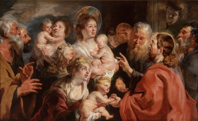 小さな子供たちがわたしのところに来るのを許してください 作： Jacob Jordaens