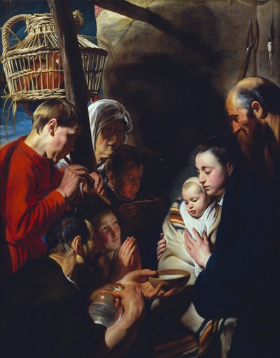 羊飼いの礼拝 作： Jacob Jordaens