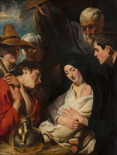 羊飼いの礼拝、1617年 作： Jacob Jordaens