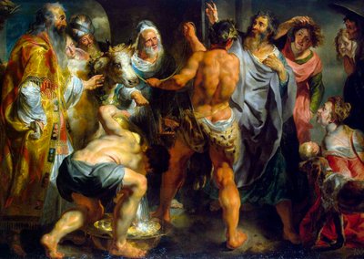 リストラの使徒パウロとバルナバ、c1616-1617。 作： Jacob Jordaens