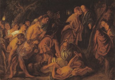 ゲッセマネでのキリストの裏切りと逮捕 作： Jacob Jordaens