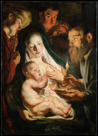 羊飼いのいる聖家族、1616年 作： Jacob Jordaens