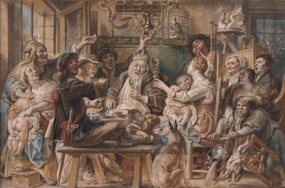 ザ・キング・ドリンクス 作： Jacob Jordaens