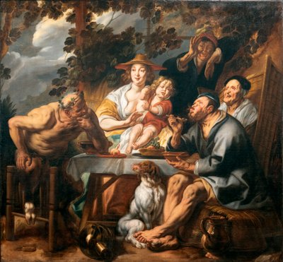 サテュロスと農民 (サテュロスと農民) 作： Jacob Jordaens