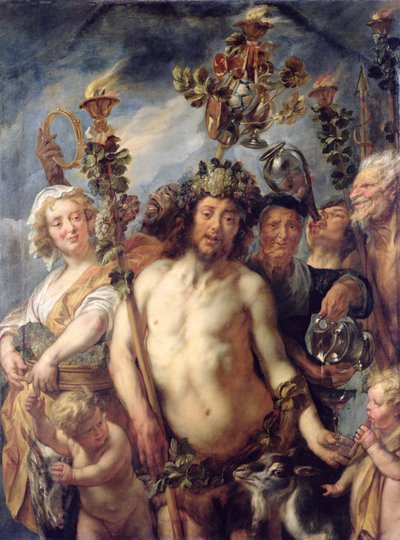 バッカスの勝利、1640-50年頃 作： Jacob Jordaens