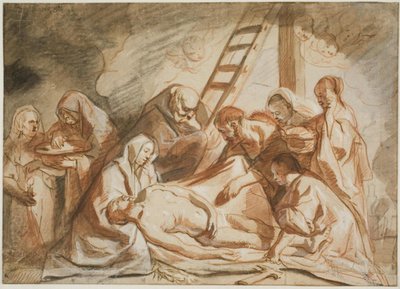 キリストのからだの洗いと油注ぎ 作： Jacob Jordaens