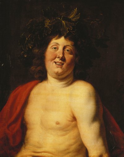 若いバッカス、 作： Jacob Jordaens