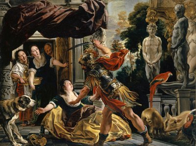 ユリシーズとキルケ、1630～1634年頃。 作： Jacob Jordaens