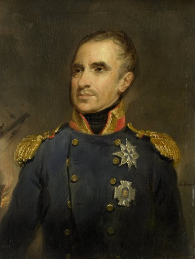 Jonkheer Theodorus Frederik van Capellen (1762-1824)、アルジェ沖オランダ戦隊の副提督兼指揮官、1816 年 作： Jacob Joseph Eeckhout
