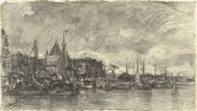 アムステルダムの Schreierstoren のある外観 作： Jacob Maris
