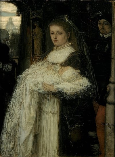 ローザンヌの洗礼行列。 1873 作： Jacob Henricus or Hendricus Maris