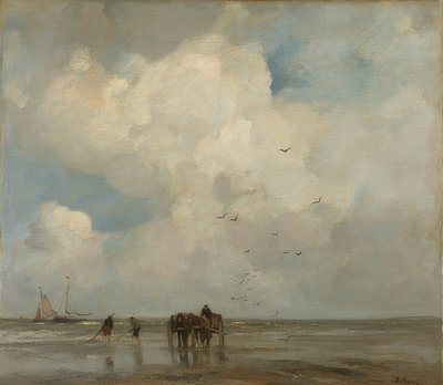 Muschelfischer（甲殻類）。 1885 作： Jacob Henricus or Hendricus Maris
