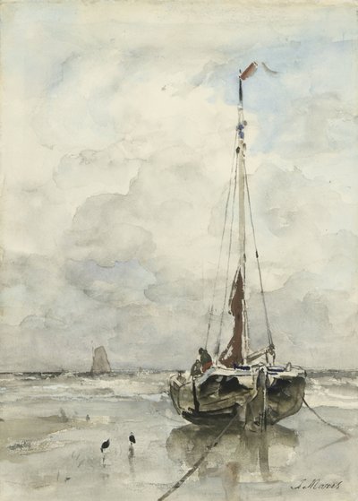 浜辺の漁師の小指 作： Jacob Maris